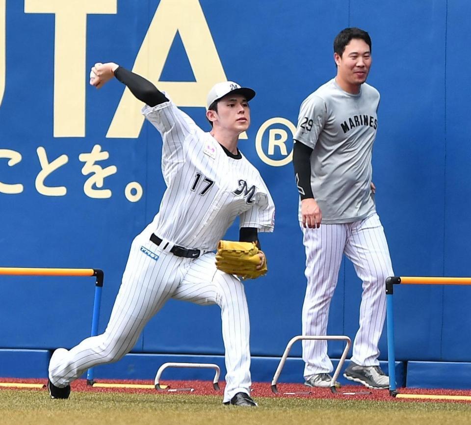 【野球】ロッテ・佐々木朗希が1軍合流　ブルペンで20球の投球練習　8月1日、約2カ月ぶりに先発復帰の見込み